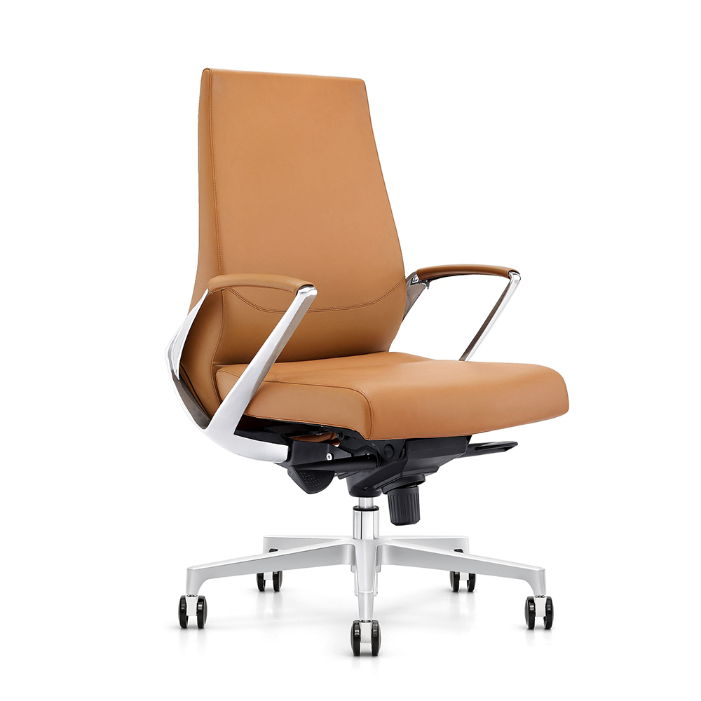 JUEDU Office Leather Chair Luxury revolving high back Chair