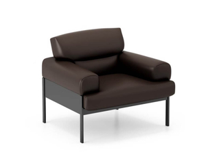 Brown Leather Modular Lounge Sofa And Couch