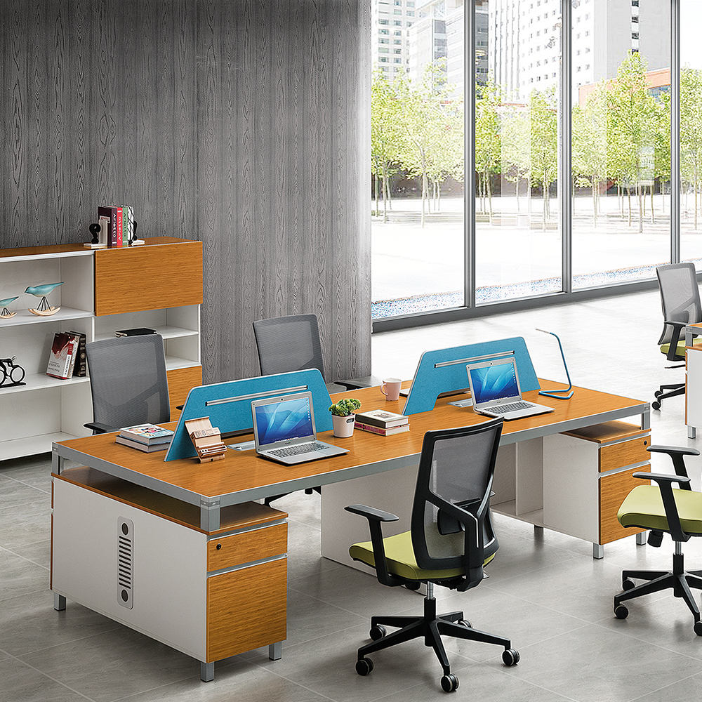 Modern Bambu Office Workstation|For 4 persons|Four Seats