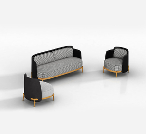 Small Modular Lounge Sofa with U Shaped