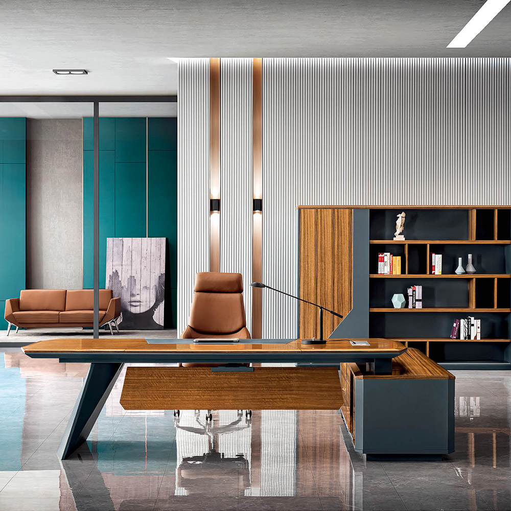 Luxury Modern L Shaped Executive Office Desks 