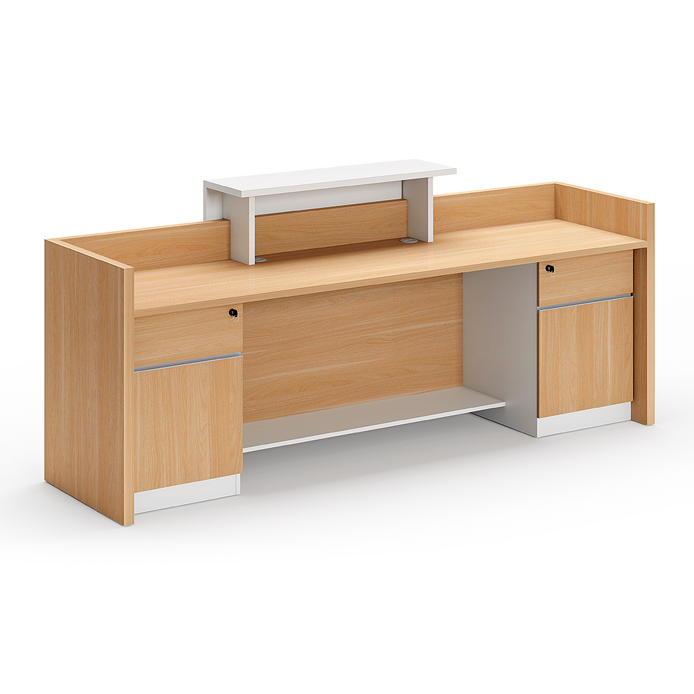 High End Contemporary Wooden Reception Desk
