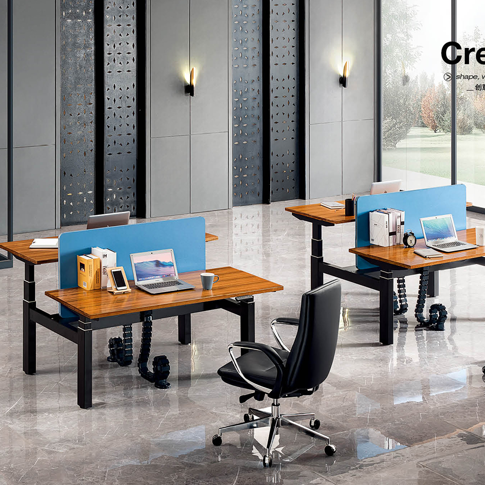 Luxury Office Double Height-adjustable Workstation From Collet-Series