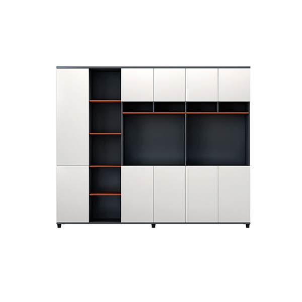 Modular White Bookselves for Office Room