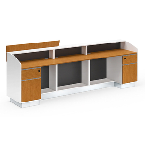 Modern Front Receptionist Desk with Drawers
